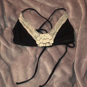 Lucky brand lace bralette bikini top